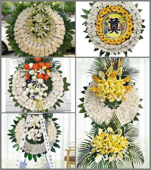 湖南永州道县白马渡镇宜山坪村花圈速递